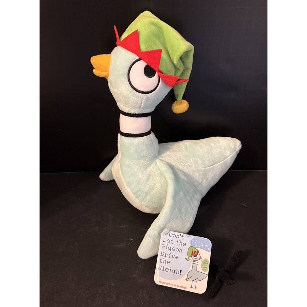 Dont Let The Pigeon Drive the Sleigh Bus Child Toy Plush Stuffed Animal Tag